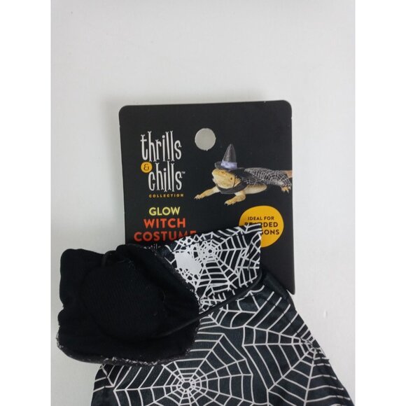 Thrills & Chills Collection Glow Witch Reptile Costume For Bearded Dragons - Picture 4 of 6